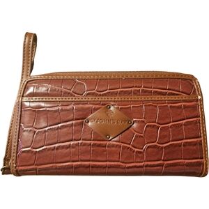 St. John's Bay Faux Crocodile Zip Around Wristlet Wallet